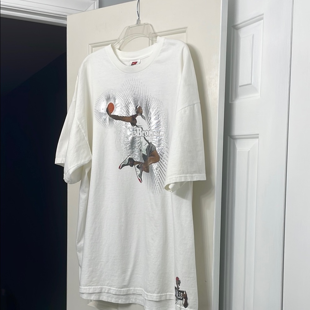 White Graphic Men's LeBron James T-Shirt